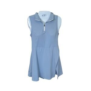 Tennis Pickle Ball Athletic Sleeveless Dress and Shorts Sky Blue Women's Sz M